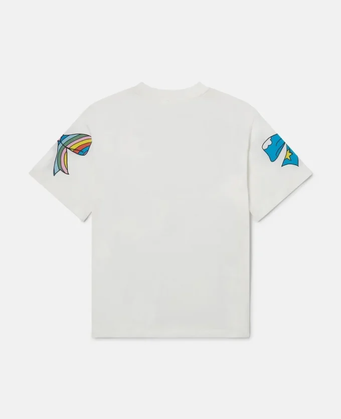 T-shirt med rosettmönster