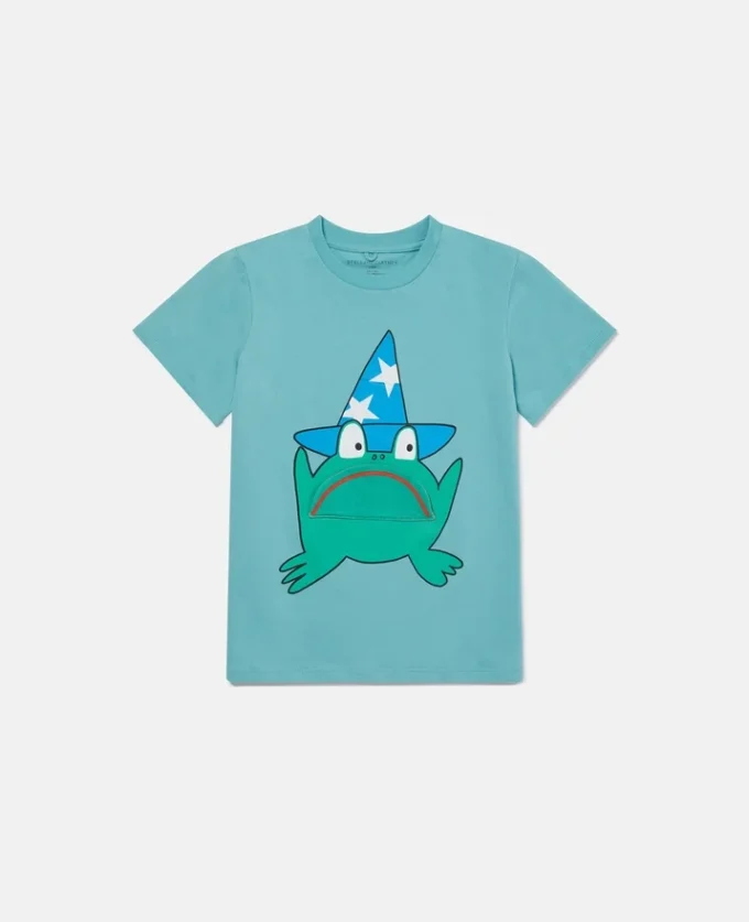 T-shirt med rund hals och grafiskt tryck med groda T-shirt med rund hals och grafiskt tryck med groda