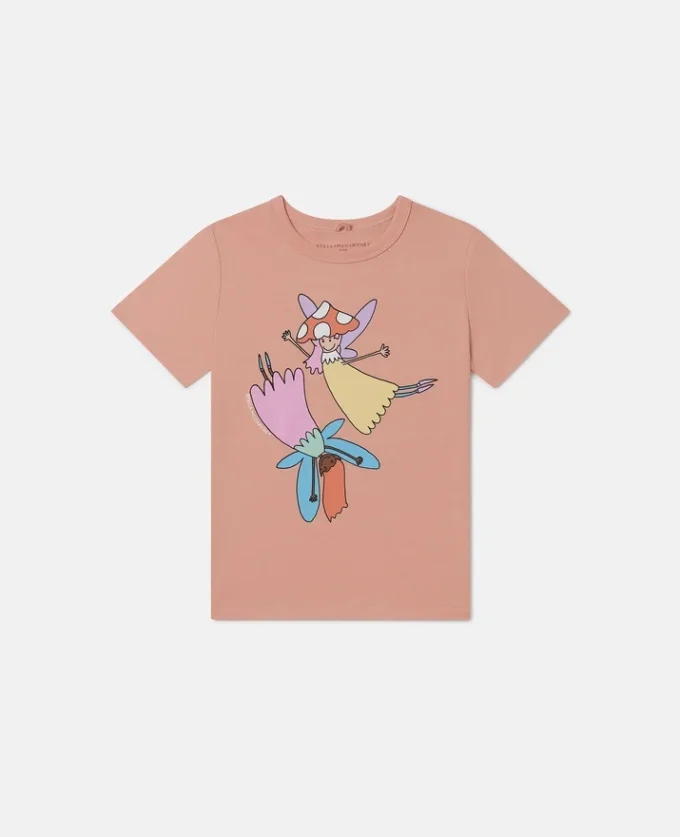 T-shirt med rund hals och älvmotiv T-shirt med rund hals och älvmotiv