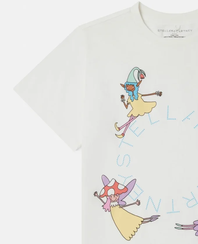 T-shirt med rund hals och älvmotiv T-shirt med rund hals och älvmotiv