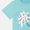 T-shirt med rund hals och tryck av magiska kaniner T-shirt med rund hals och tryck av magiska kaniner