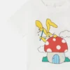 T-shirt med rund hals och tryck av magiska kaniner T-shirt med rund hals och tryck av magiska kaniner