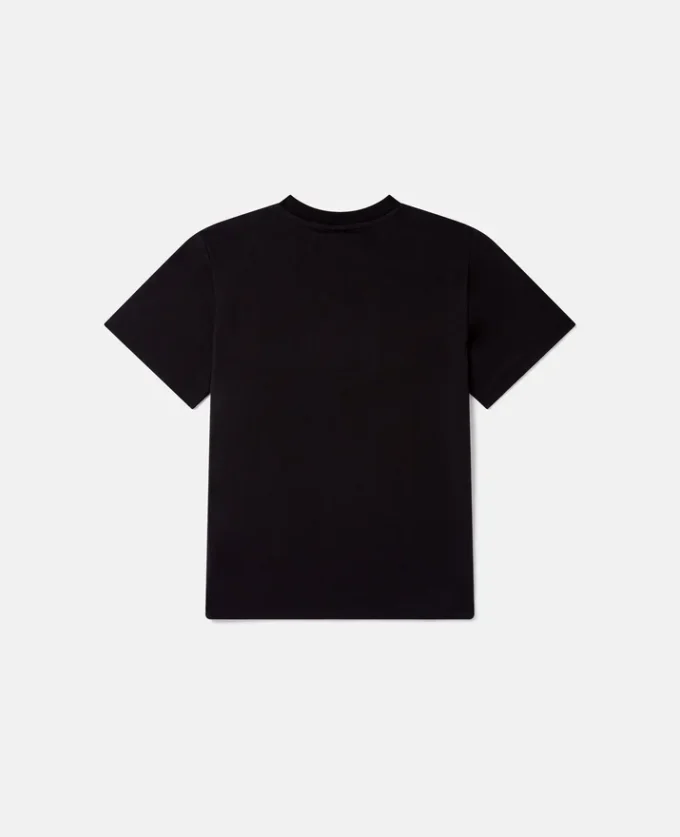 T-shirt med rund hals och tryck av magiska kaniner T-shirt med rund hals och tryck av magiska kaniner