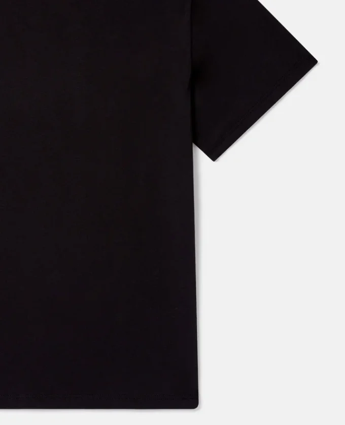 T-shirt med rund hals och tryck av magiska kaniner T-shirt med rund hals och tryck av magiska kaniner