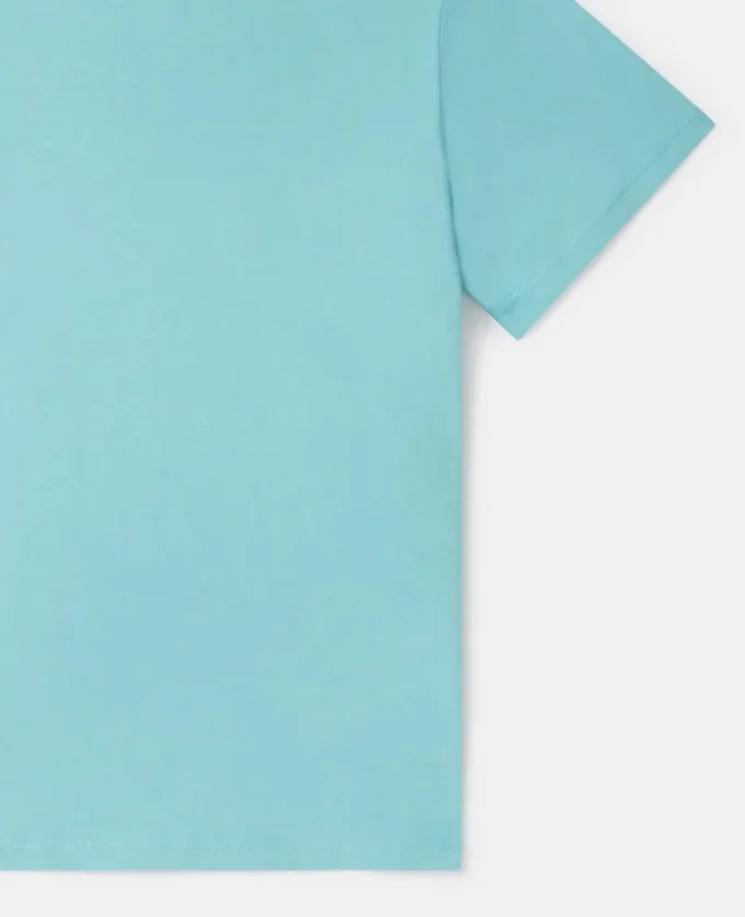 T-shirt med rund hals och tryck av magiska kaniner T-shirt med rund hals och tryck av magiska kaniner