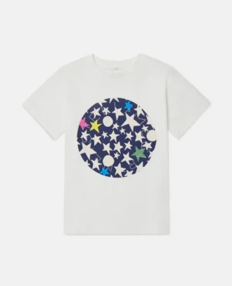 T-shirt med stjärntryck