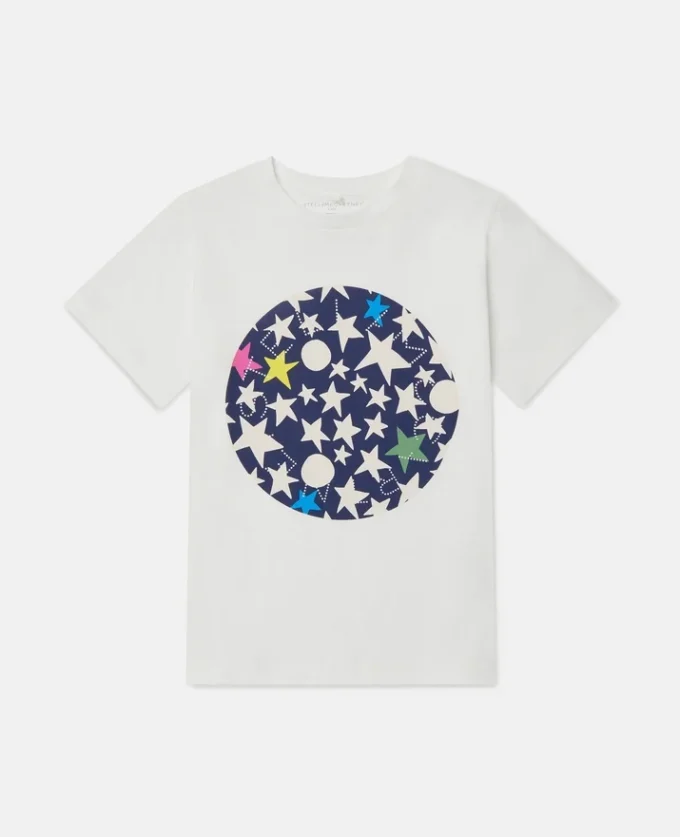 T-shirt med stjärntryck