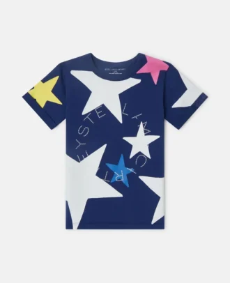 T-shirt med stjärntryck