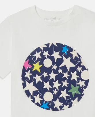 T-shirt med stjärntryck