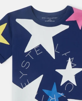 T-shirt med stjärntryck
