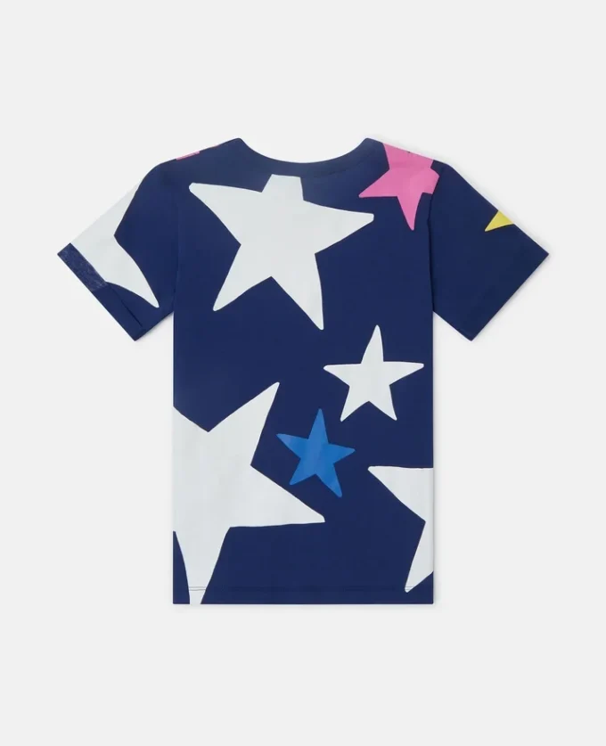 T-shirt med stjärntryck