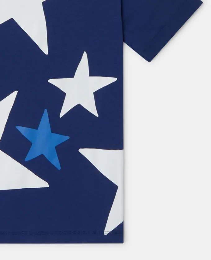 T-shirt med stjärntryck