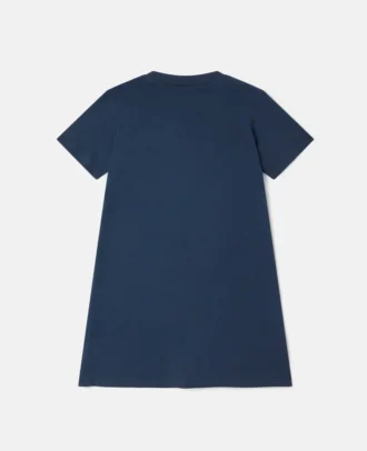 T-shirtklänning med fransade stjärnor