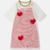 T-shirtklänning med hjärtmönster T-shirtklänning med hjärtmönster