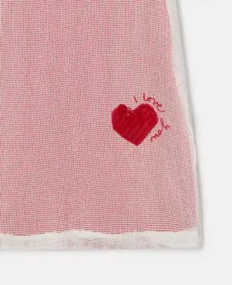 T-shirtklänning med hjärtmönster