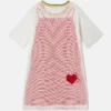 T-shirtklänning med hjärtmönster T-shirtklänning med hjärtmönster