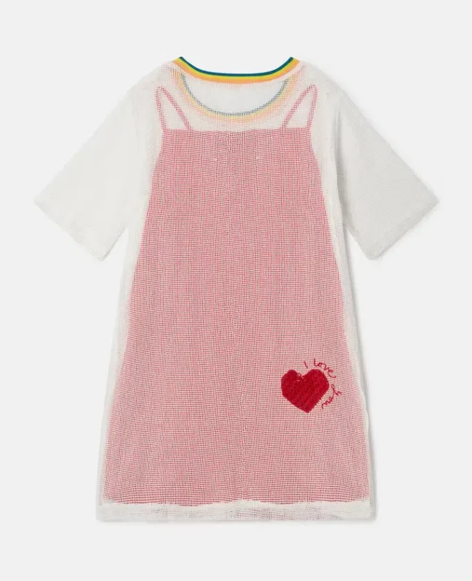 T-shirtklänning med hjärtmönster T-shirtklänning med hjärtmönster