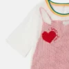 T-shirtklänning med hjärtmönster T-shirtklänning med hjärtmönster