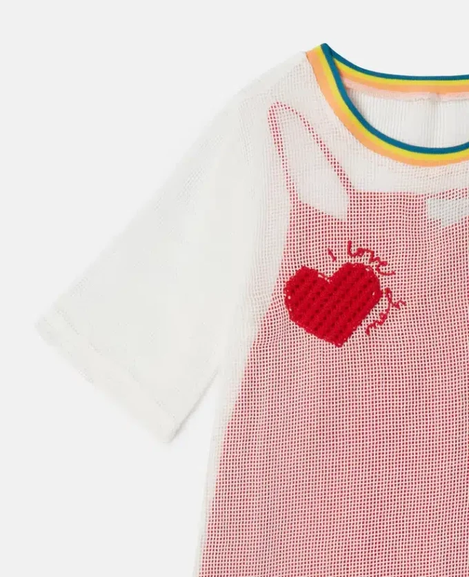 T-shirtklänning med hjärtmönster T-shirtklänning med hjärtmönster