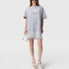 T-shirtklänning med spetsinsatser T-shirtklänning med spetsinsatser