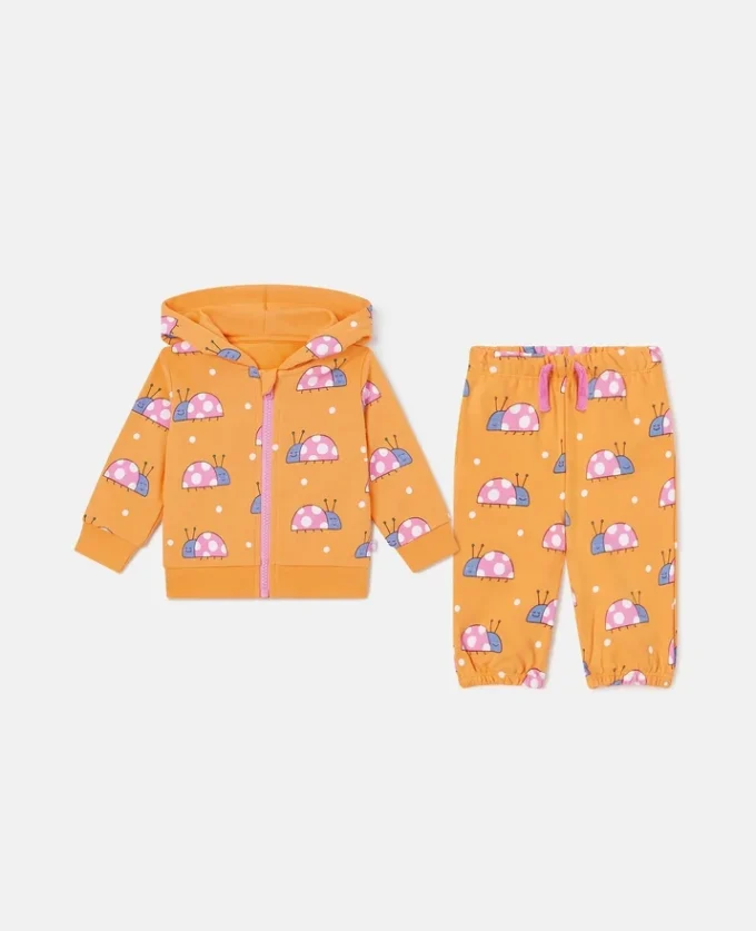 Tracksuitset med nyckelpigetryck Tracksuitset med nyckelpigetryck