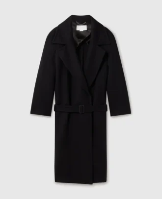 Trenchcoat med bälte och tonad spänne