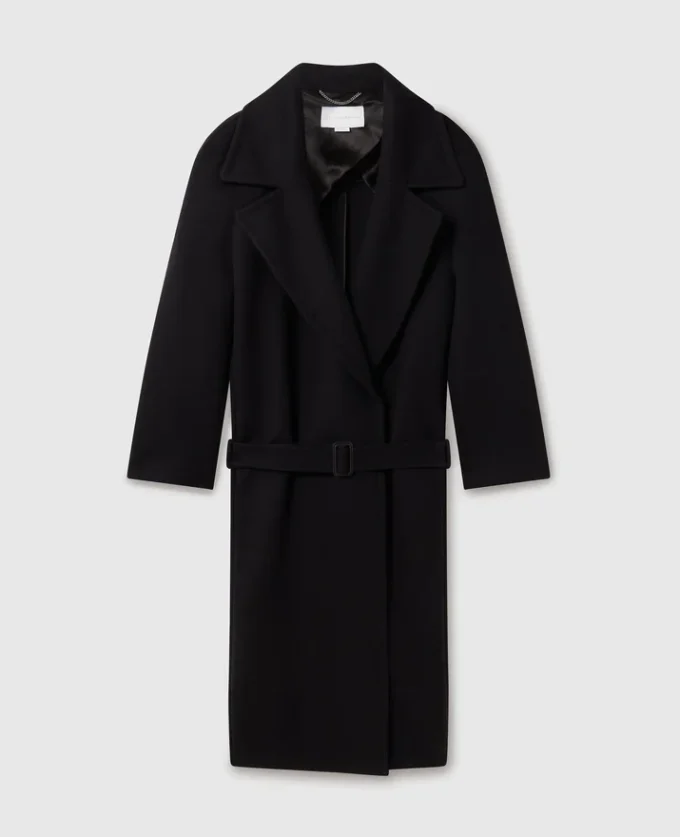 Trenchcoat med bälte och tonad spänne