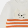 Tröja med broderad kattmotiv Tröja med broderad kattmotiv