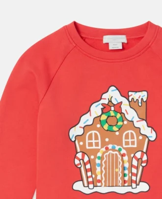 Tröja med pepparkakshusmotiv