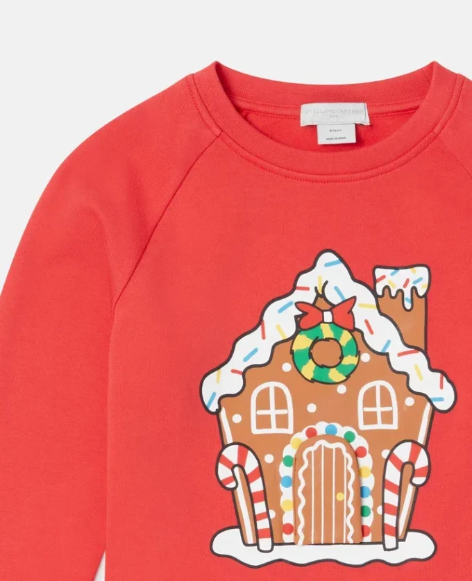 Tröja med pepparkakshusmotiv Tröja med pepparkakshusmotiv