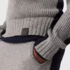 Turtleneck-tröja med kontrastpanel