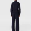 Turtleneck-tröja med kontrastpanel