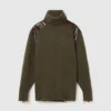 Turtleneck-tröja med ormpanel Turtleneck-tröja med ormpanel