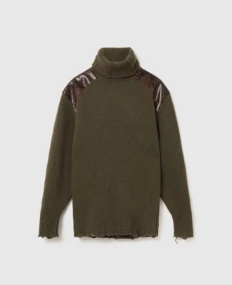 Turtleneck-tröja med ormpanel