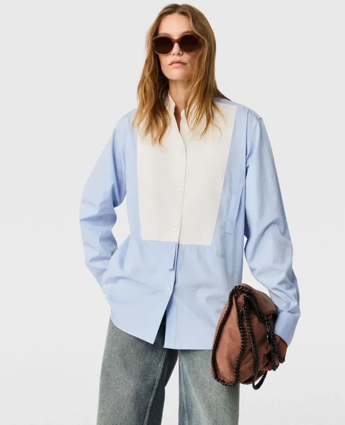 Tuxedo Bib Poplin-skjorta Tuxedo Bib Poplin-skjorta