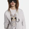 Untitled Bunny Girl broderad tröja