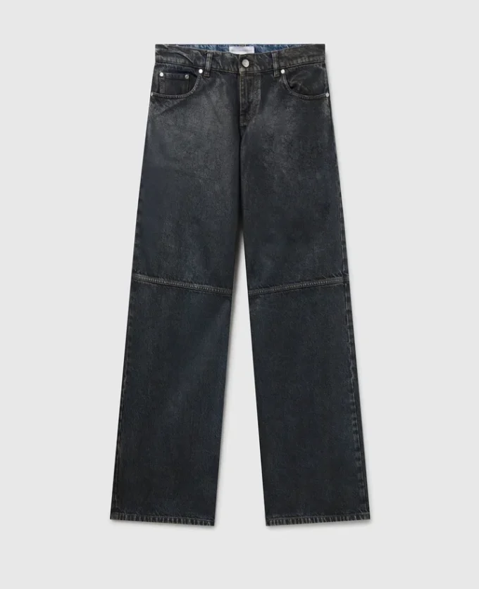 Vaxade jeans med raka ben