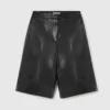 Veganska bermuda-shorts med vida ben