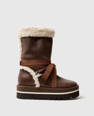 Veganska snöstövlar med plyschfoder