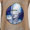 Vitruvian Woman grafisk varsityjacka i ull