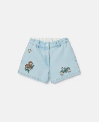 Woodland Friends denimshorts