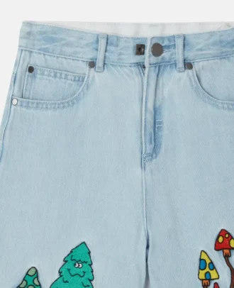 Woodland Friends denimshorts