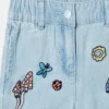 Woodland Friends elastiska jeansshorts