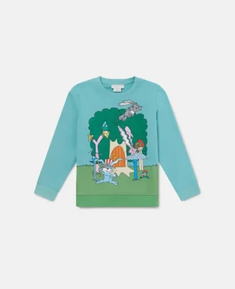 Woodland Friends tröja med rund hals