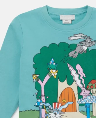 Woodland Friends tröja med rund hals